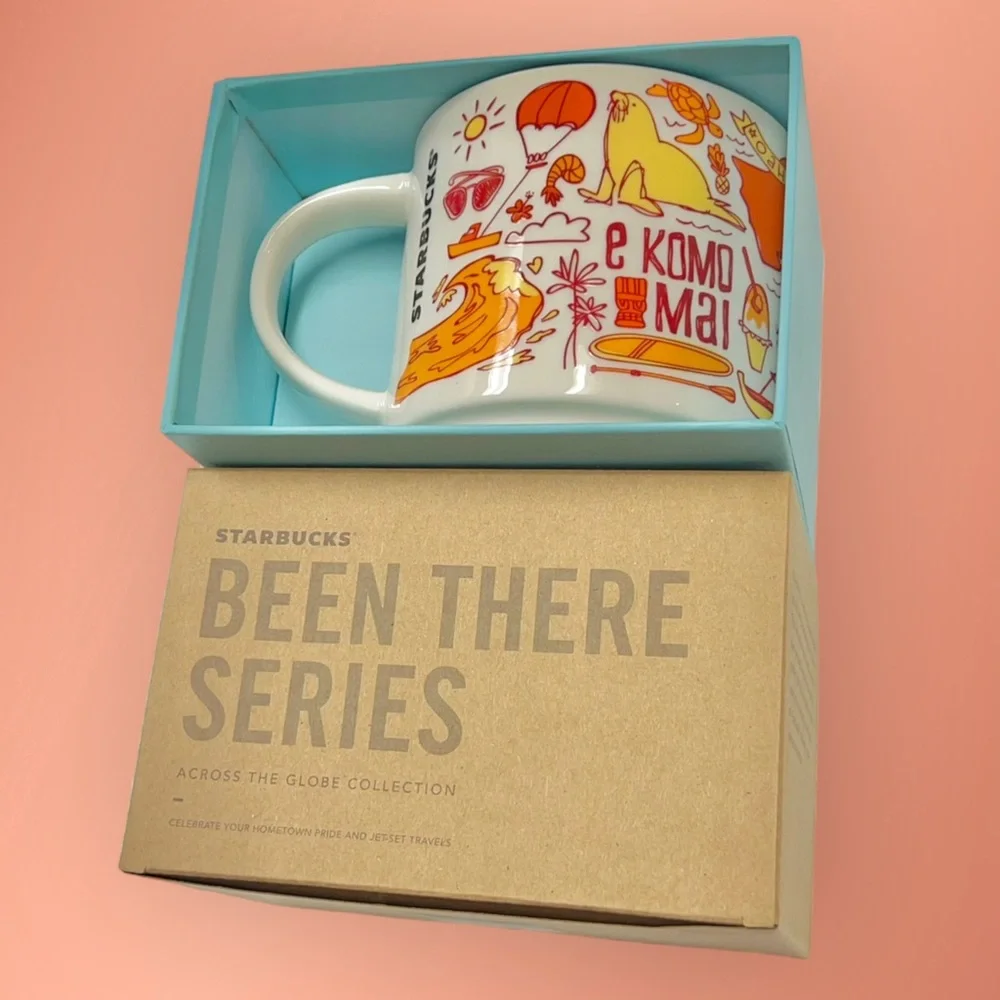 WAIKIKI Starbucks Been There Series Collectible 14oz Souvenir New Orange - Picture 7 of 8